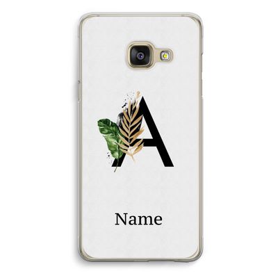 Charcoal Flora: Samsung Galaxy A3 (2016) Transparant Hoesje