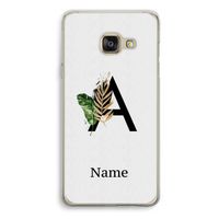 Charcoal Flora: Samsung Galaxy A3 (2016) Transparant Hoesje