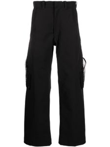 Goldwin 0 pantalon droit à poches en mesh - Noir