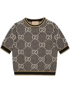 Gucci haut à motif monogrammé - Noir