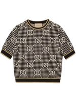 Gucci haut à motif monogrammé - Noir - thumbnail