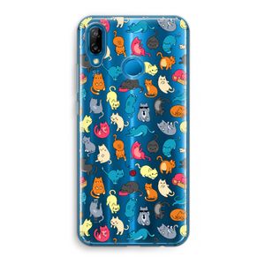 Kleurrijke katten: Huawei P20 Lite Transparant Hoesje