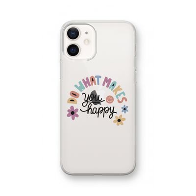 Happy days: iPhone 12 Transparant Hoesje