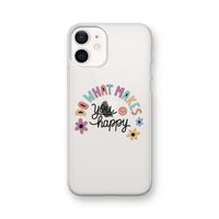 Happy days: iPhone 12 Transparant Hoesje