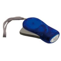 10x Knijpkat zaklampen blauw 10,5 cm