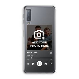 Music Player: Samsung Galaxy A7 (2018) Transparant Hoesje
