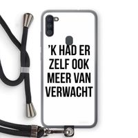 Meer verwacht: Samsung Galaxy A11 Transparant Hoesje met koord