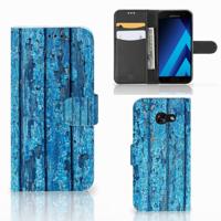 Samsung Galaxy A5 2017 | Book Style Case | Wood Blue