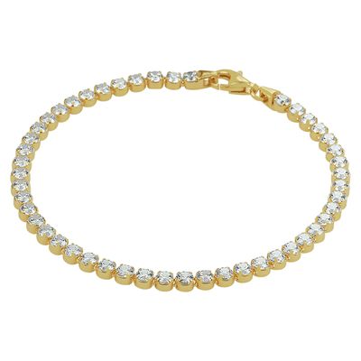 Tennisarmband Zirkonia Goudkleurig 3,0 mm