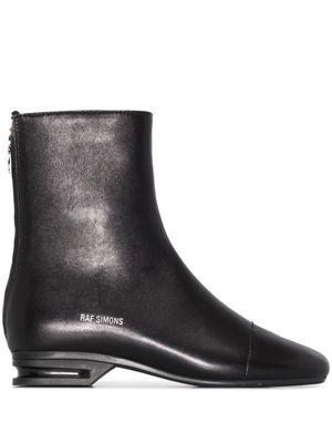 Raf Simons bottines à bout rond - Noir
