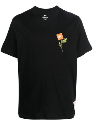 Nike t-shirt à patch logo poitrine - Noir