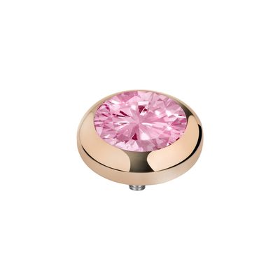 Melano Vivid Season CZ steentje Blossom Pink Rosé