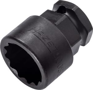 HAZET Krachtdopsleutel 900SZ6-22 · 1/2 inch (12,5 mm) vierkant hol, 24 mm buitenzeskant · Buitentwaalfkant tractieprofiel · SW 22 mm