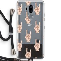 Rock: LG G7 Thinq Transparant Hoesje met koord