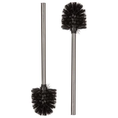 WC-/toiletborstel 2x stuks RVS 35 cm