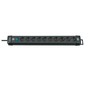 Brennenstuhl 1951100100 PDU Stekkerdoos | 10 sockets | met Schakelaar | 3 meter | Zwart