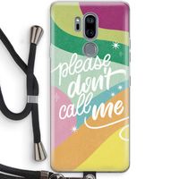 Don't call: LG G7 Thinq Transparant Hoesje met koord