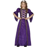 Jonkvrouw/middeleeuwse prinses verkleed set - paars- luxe prinsessenjurk - voor kinderen Jonkvrouw/middeleeuwse prinses verkleed set - paars- luxe prinsessenjurk - voor kinderen