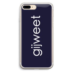 Gijweet: iPhone 7 Plus Transparant Hoesje