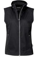HAKRO Regular Fit Dames Softshell Vest zwart, Effen - thumbnail