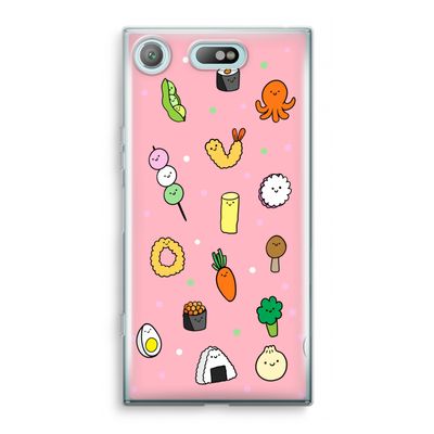 Happy bento friends: Sony Xperia XZ1 Compact Transparant Hoesje