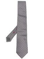 Brunello Cucinelli cravate à pois brodés - Gris