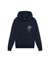 Malelions Hoodie Painter - Navy blauw / Wit