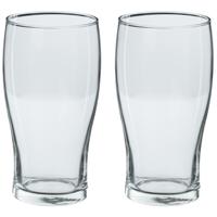 Secret de Gourmet Bierglazen groot - 8x stuks - transparant - 570 ml - 16 cm