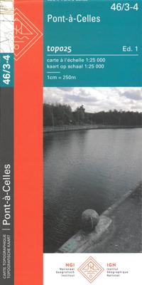 Wandelkaart - Topografische kaart 46/3-4 Topo25 Pont-à-Celles | NGI - Nationaal Geografisch Instituut Wandelkaart - Topografische kaart 46/3-4 Topo25 Pont-à-Celles | NGI - Nationaal Geografisch Instituut