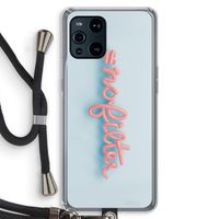 #nofilter: Oppo Find X3 Transparant Hoesje met koord