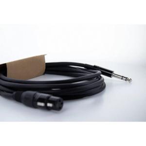 Cordial EM 1,5 FV XLR Verbindingskabel [1x XLR-bus 3-polig - 1x Jackplug male 6,3 mm (stereo)] 1.50 m Zwart