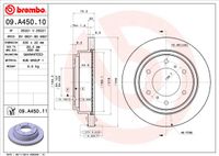 Remschijf BREMBO, Remschijftype: Binnen geventileerd, u.a. für Mitsubishi