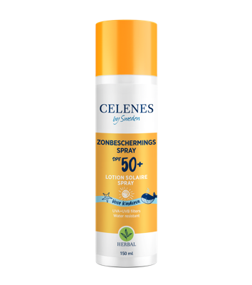 Celenes by Sweden Herbal Zonbeschermingspray SPF50+ Kids 150ml Celenes by Sweden Herbal Zonbeschermingspray SPF50+ Kids 150ml