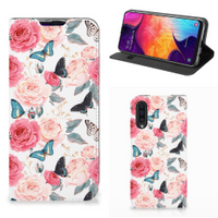 Samsung Galaxy A50 Smart Cover Butterfly Roses - thumbnail