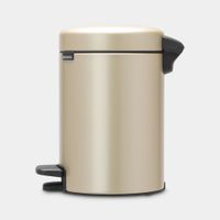 Brabantia newIcon pedaalemmer 3 liter met kunststof binnenemmer - Champagne - thumbnail