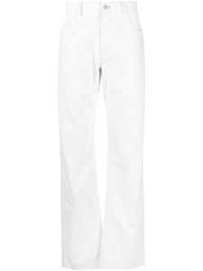 1017 ALYX 9SM pantalon en cuir à coupe cinq poches - Blanc