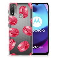 Motorola Moto E20 | E40 | Siliconen Case | Pink Macarons