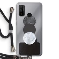 Marmeren cirkels: Huawei P Smart (2020) Transparant Hoesje met koord