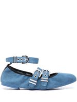 Stuart Weitzman ballerines Maverick en cuir - Bleu