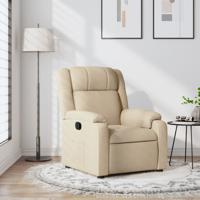 Relaxfauteuil crme stof