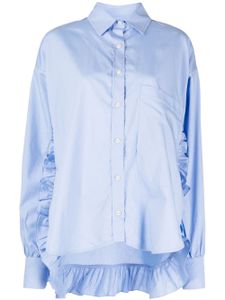 Kika Vargas chemise Daphne en coton - Bleu