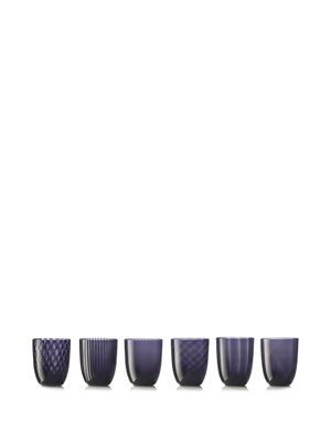 NasonMoretti lot de six verres Idra - Violet