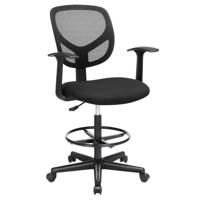 Parya Home ergonomische bureaustoel - zwart - Zithoogte 51,5-71,5 cm - thumbnail