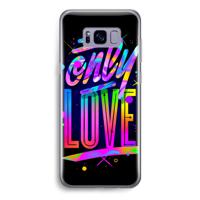 Only Love: Samsung Galaxy S8 Transparant Hoesje - thumbnail