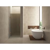 Wiesbaden Less Nisdeur - 800x2000x8mm - Nano Vintage Brons Glas - Geborsteld Brons Koper