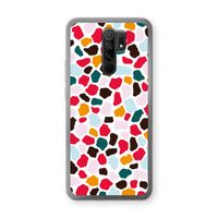 Colored Giraffe: Xiaomi Redmi 9 Transparant Hoesje