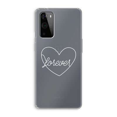 Forever heart pastel: OnePlus 9 Pro Transparant Hoesje