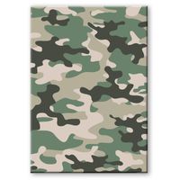 Camouflage/legerprint luxe schrift/notitieboek groen gelinieerd A5 formaat   -