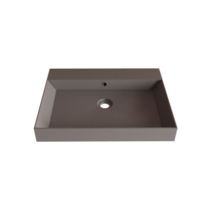 Wastafel Gliss Design Lako 70 cm Zonder Kraangat Mat Leigrijs Gliss Design
