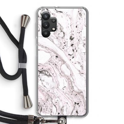 Mengelmoes: Samsung Galaxy A32 5G Transparant Hoesje met koord